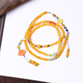 女款 三圈手链 手串 天然蜜蜡圆珠原创搭配款 年末捡漏福利货不多