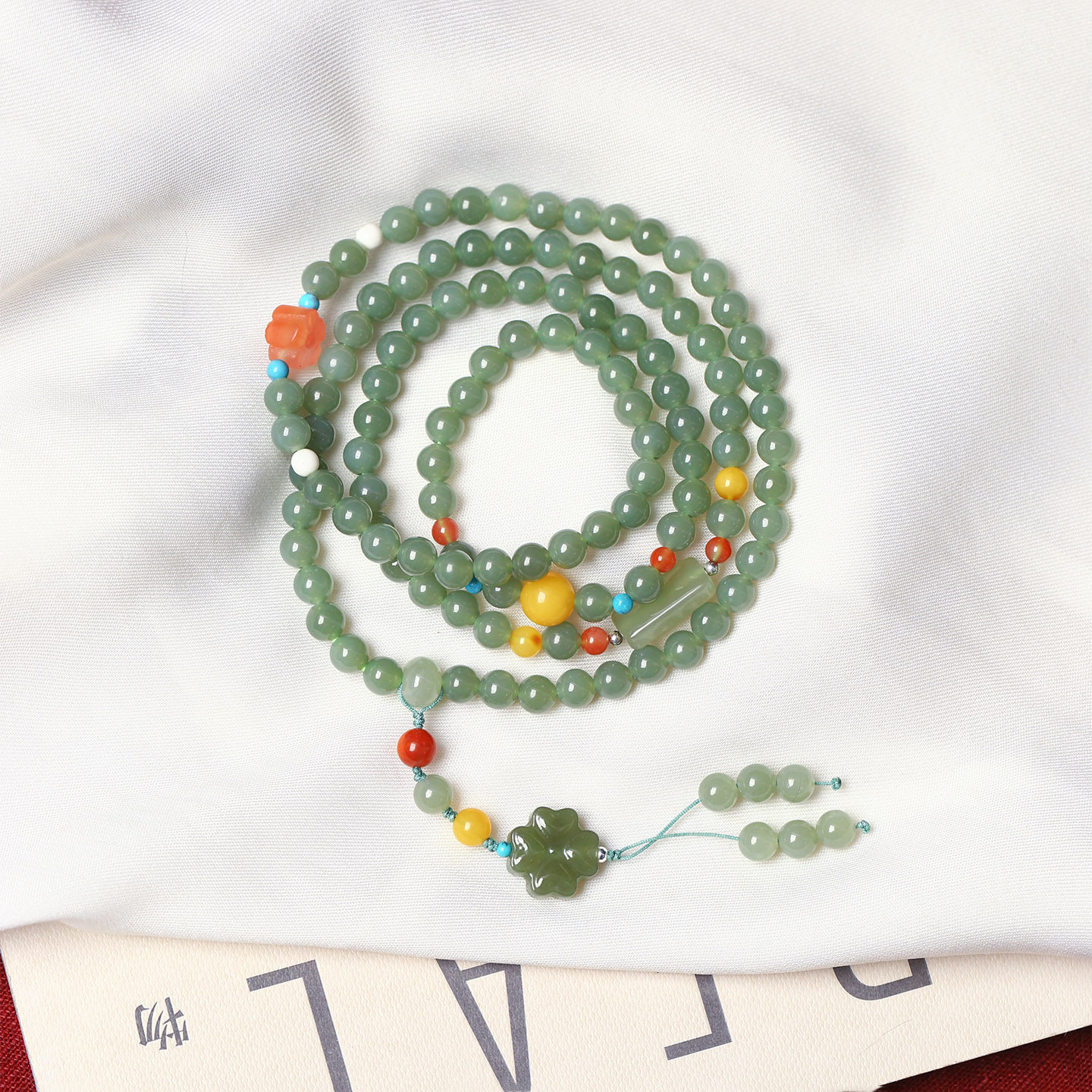 天然和田玉圆珠原创搭配款多圈手链毛衣链 女款玉石饰品礼物,珠宝/钻石/翡翠,手饰,淘宝优惠券,粉丝福利购,淘宝优惠卷