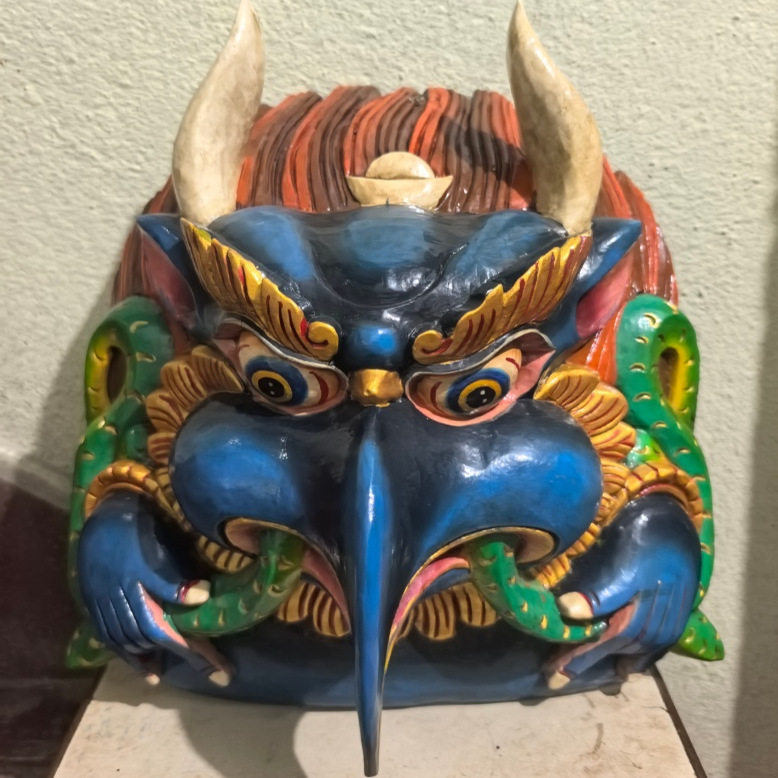 大鹏金翅鸟摆件 garuda木雕庭院摆设毗湿奴坐骑