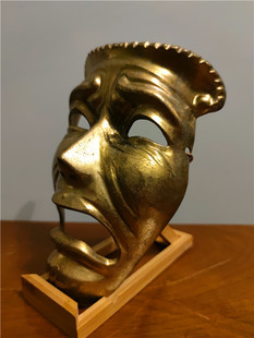 纯铜变相怪杰面具 金属怒相脸谱摆件 回流家居挂饰