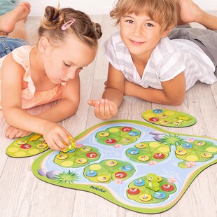 德国贝乐多beleduc夸奇捉苍蝇大号桌游青蛙吃昆虫玩教具趣味礼物