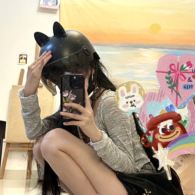 电动车头盔夏季女士可爱高颜值遮阳防晒2026新款电瓶摩托车安全帽