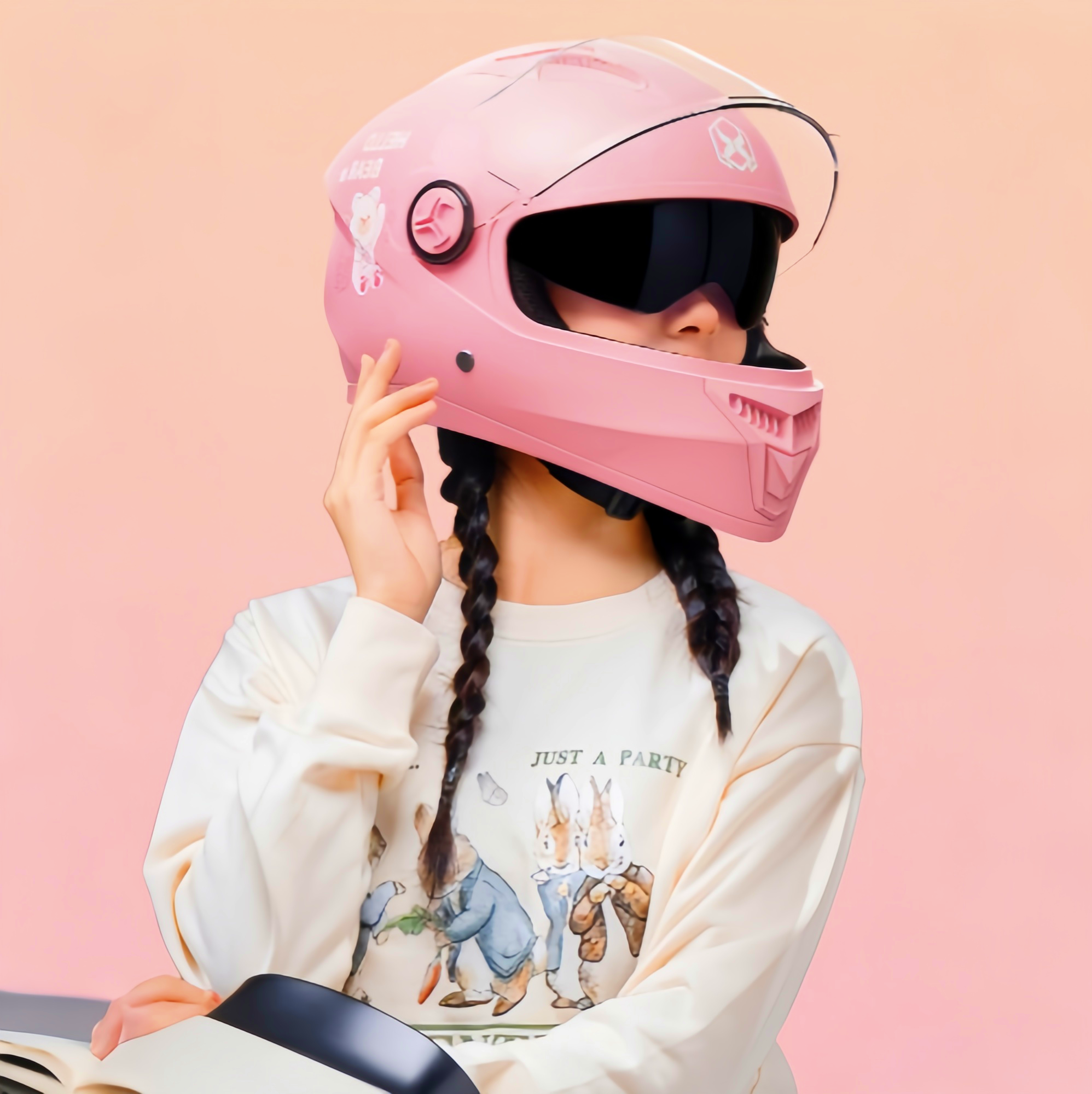 3C认证女士高颜值头盔电动车冬季保暖防风全盔2025新款电瓶摩托车