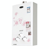 奇田JSQ12 6升煤气热水器家用 B印花燃气热水器液化气天然气强排式