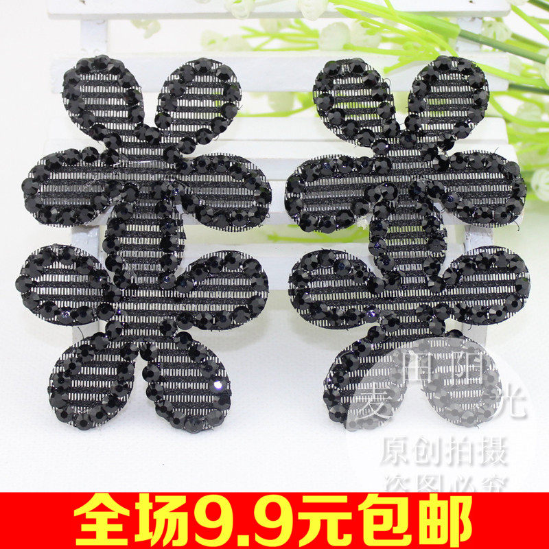 花朵水钻魔术贴粘头发贴成人儿童刘海碎发魔法发饰神奇发帖发饰品