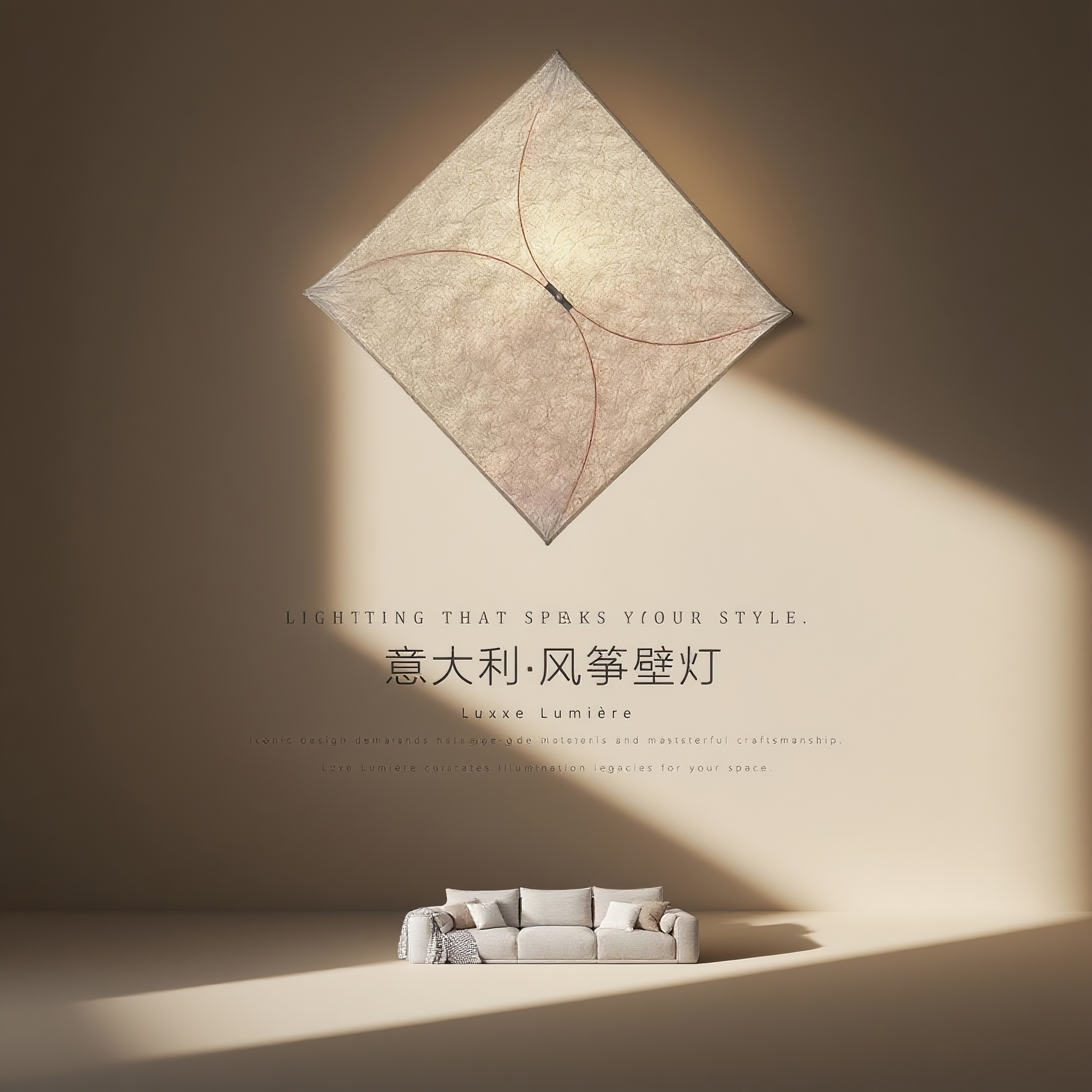 意大利FL0S风筝壁灯设计师客厅