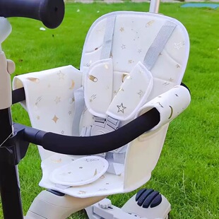 溜娃遛娃神器配件推车五点式安全带靠背坐垫带前挡挂框轻便舒适