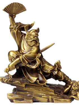 真古意纯铜斩鬼家居钟馗