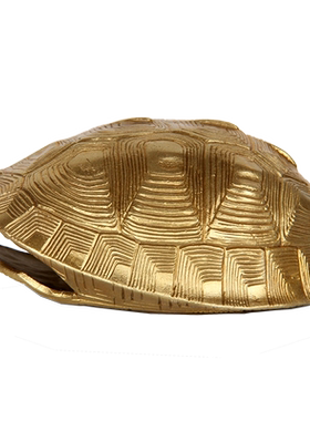 古意纯铜乌龟壳摆件六爻工艺