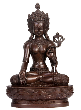 菩萨像摆件纯铜观音白度母