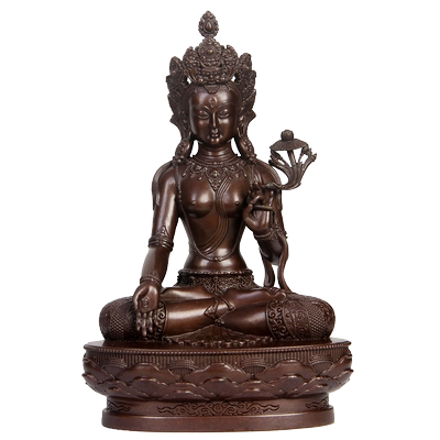 菩萨像摆件纯铜观音白度母