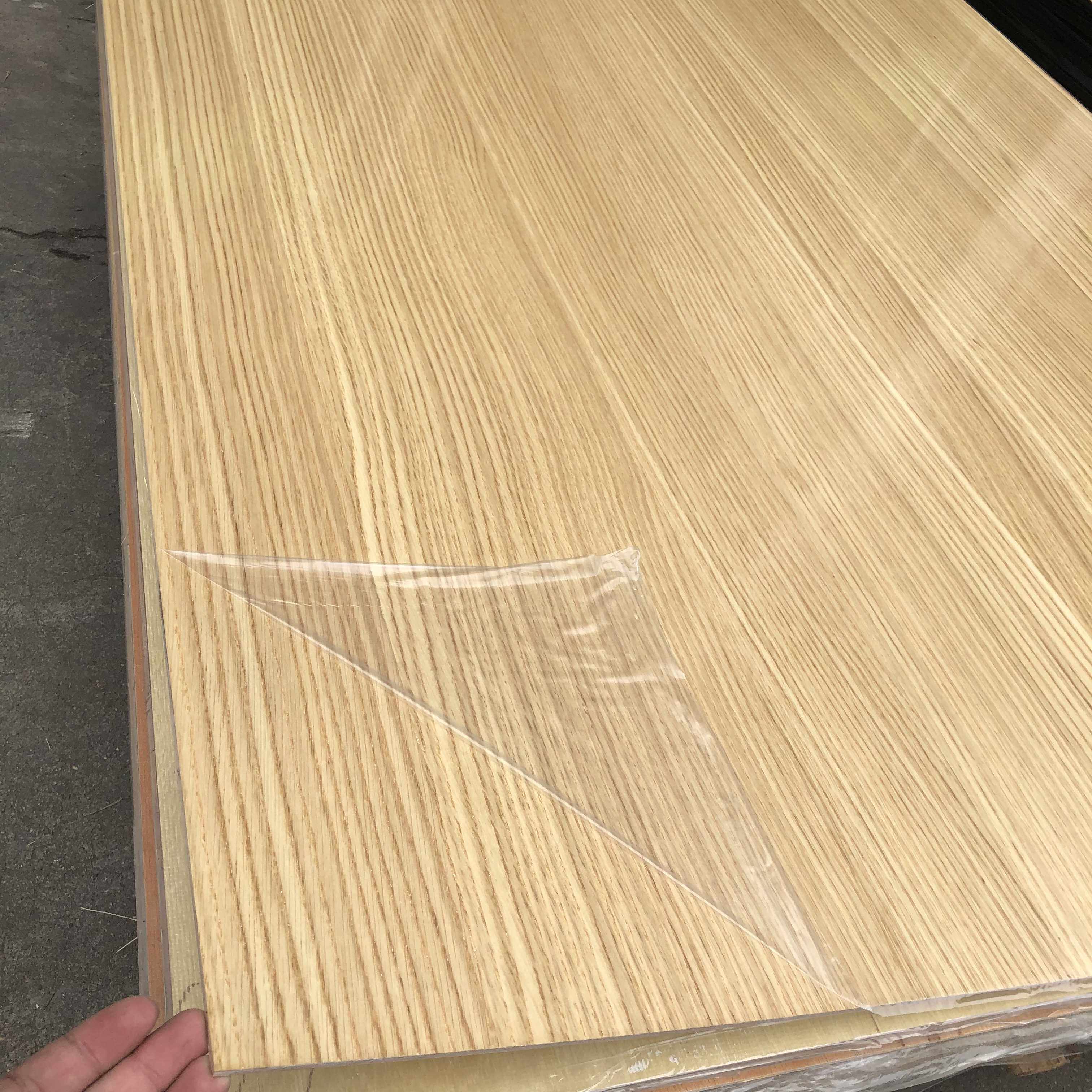 橡木  免漆饰面板自然拼涂装板酒店背景墙装饰板kd板橱柜薄厚板