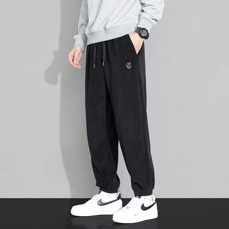 奥利绒加厚加绒男裤卫裤潮流休闲男裤青春流行男长裤K2810P50,男装休闲裤,星座1106-3（原星座1111）