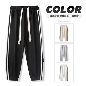 秋季新款男士宽松卫裤个性休闲运动裤韩版束脚裤潮XZ1111~656P45图片