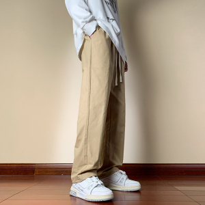 木地板春款男裤紧密水洗棉高性价比直筒休闲裤XZ1111-316P45
