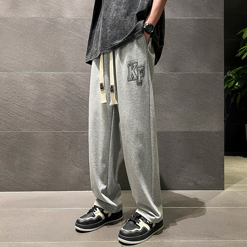 男春夏潮流运动卫裤长裤拖地休闲男直筒潮XZ1111K302P40图片