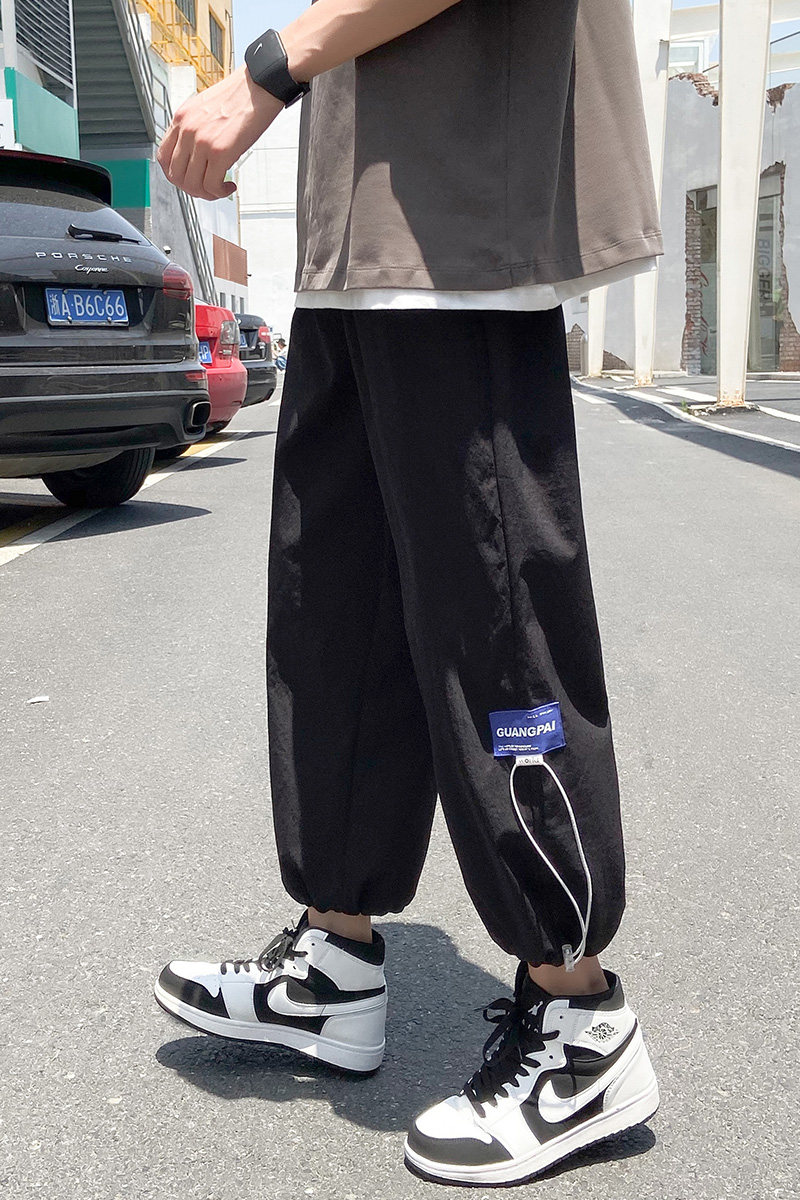 薄款韩版潮流薄款束脚卫裤男士九分裤1537,男装休闲裤,星座1106-3（原星座1111）