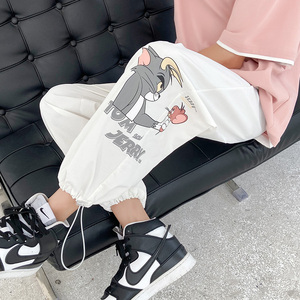 男裤 韩版潮流薄款束脚卫裤  男士九分裤1535图片