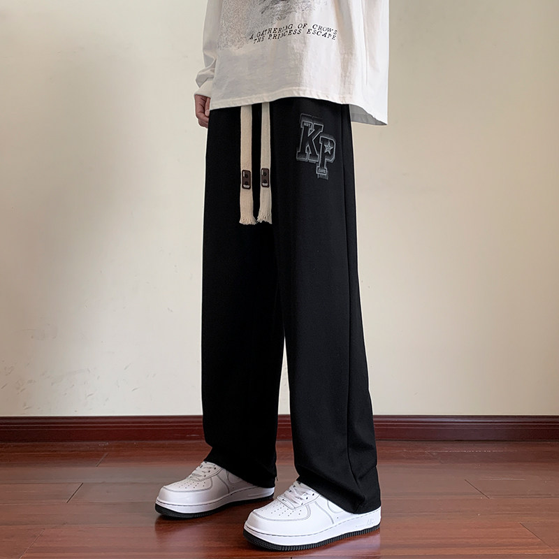 秋季男运动休闲卫裤长裤拖地休闲男直筒裤潮XZ1111K302P40,男装休闲裤,星座1106-3（原星座1111）