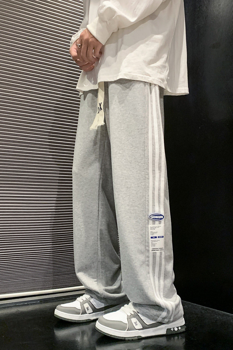 男直筒宽松型时尚潮牌秋季休闲裤男青春流行长裤潮K627P50,男装休闲裤,星座1106-3（原星座1111）