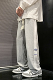 男直筒宽松型时尚潮牌秋季休闲裤男青春流行长裤潮K627P50，男装休闲裤，星座1106-3（原星座1111）
