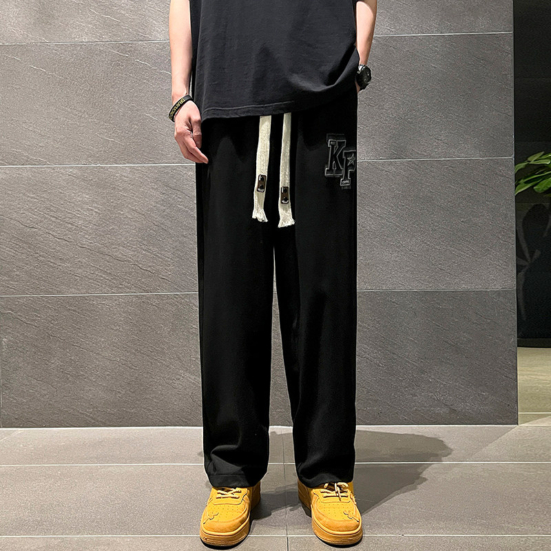23男春潮流运动卫裤长裤拖地休闲男直筒潮XZ1111K302P40,男装休闲裤,星座1106-3（原星座1111）