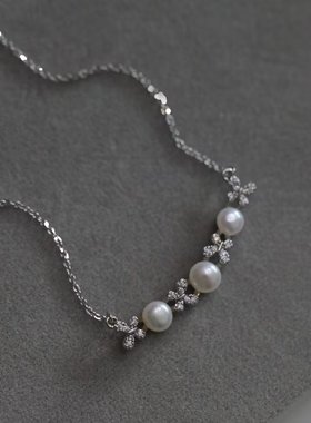 【满89福袋】超保色。原创设计天然珍珠项链女毛衣链百搭气质蝴蝶