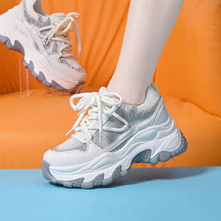 2026年超火的鞋子巨好看老爹鞋夏季新款网面透气百搭休闲运动鞋