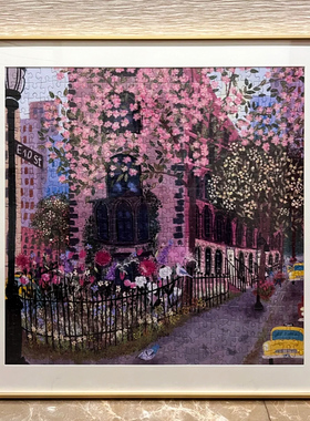 拼图框画框正方形500片定制galison1000片68.6*50.8*50.8拼图裱框