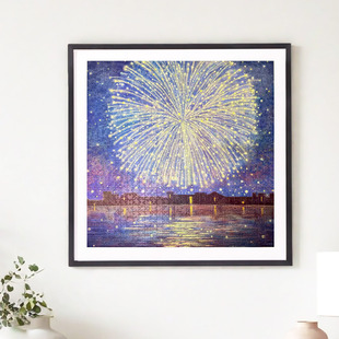 白日焰火拼图相框1000片配套框63.5*63.5实木画相框分秒拼图裱框