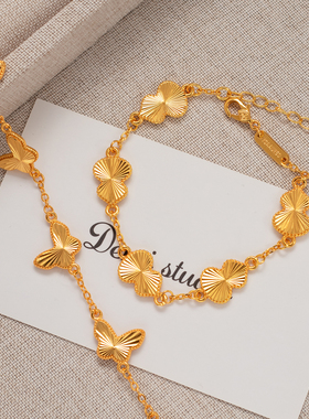 五福葫芦手链沙金轻奢国风新中式