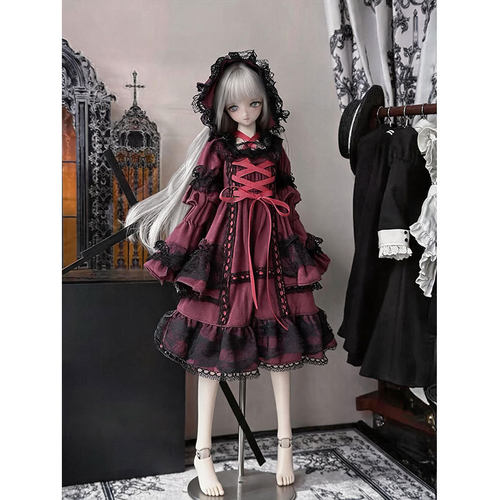 bjd4分娃衣3分4分6分娃娃衣服洛丽塔裙子305060厘米芭比娃娃衣服