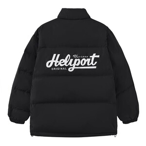 HELIPORT停机坪 oldschool复古字体羽绒服宽松百搭加厚保暖外套