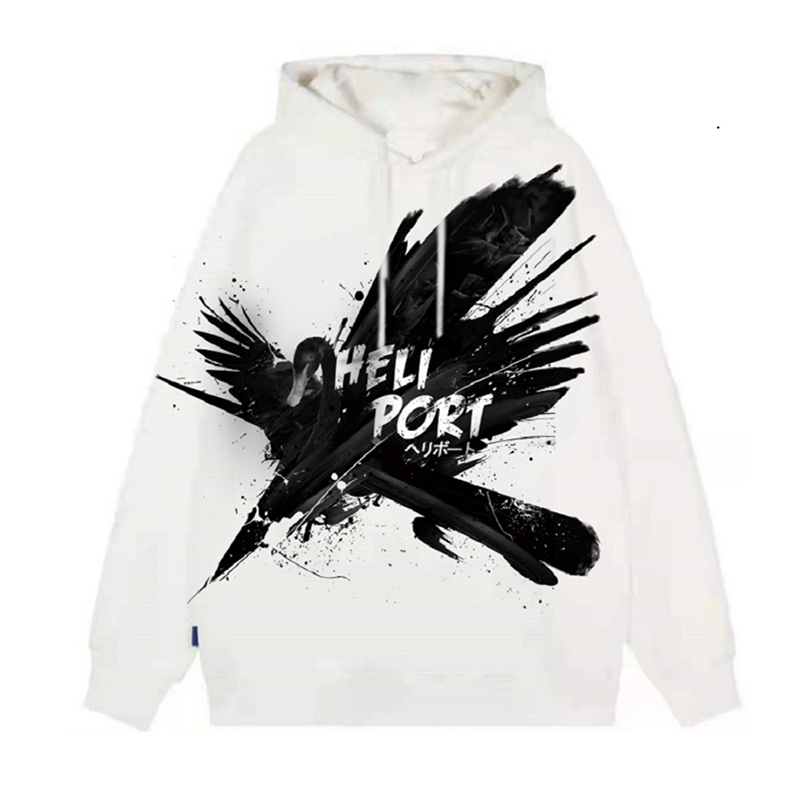 heliport黑天鹅连帽卫衣