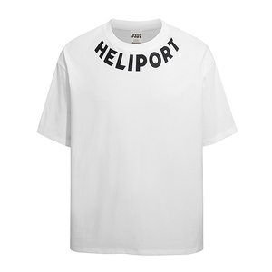 HELIPORT停机坪 颈环绕字短袖领口环绕字母印花日常宽松潮牌上衣