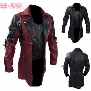 机车大码 欧美男士 爆款 2024亚马逊跨境新品 皮衣夹克jacket 热卖 men