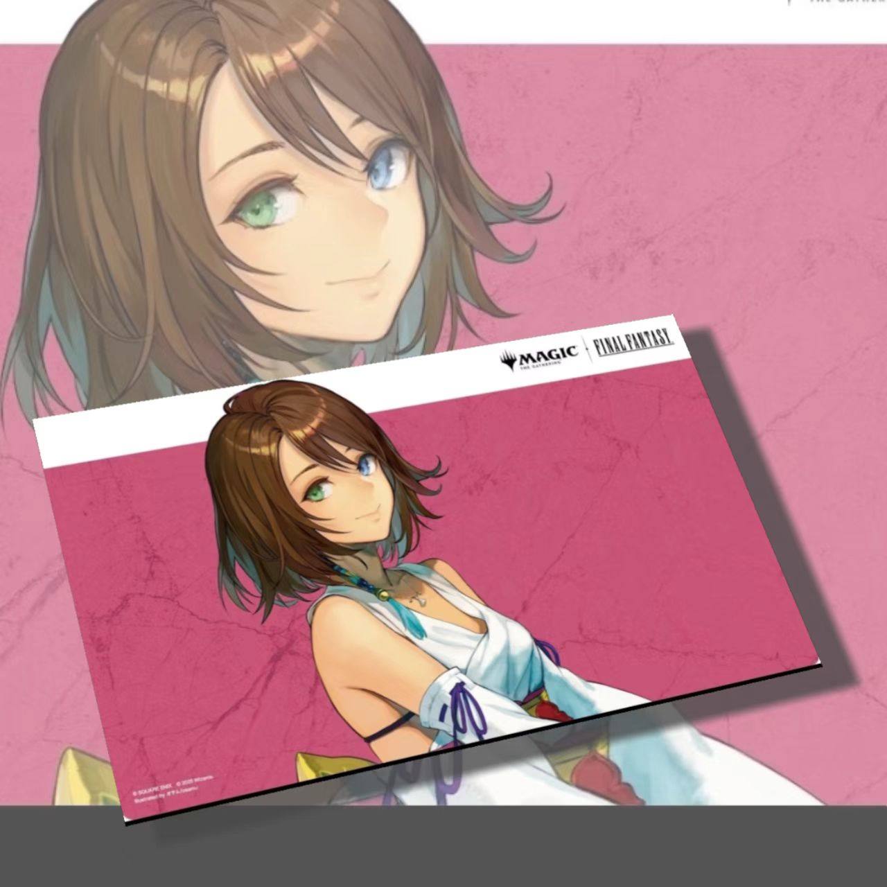 MTG牌垫万智牌最终幻想尤娜playmat单人卡垫支持定制橡胶diy复刻