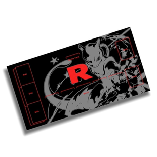 PTCG卡垫宝可梦火箭队的宏图牌垫playmat超梦Team Rocket
