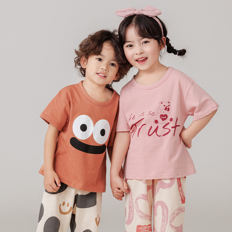 儿童纯棉休闲家居服套装A类