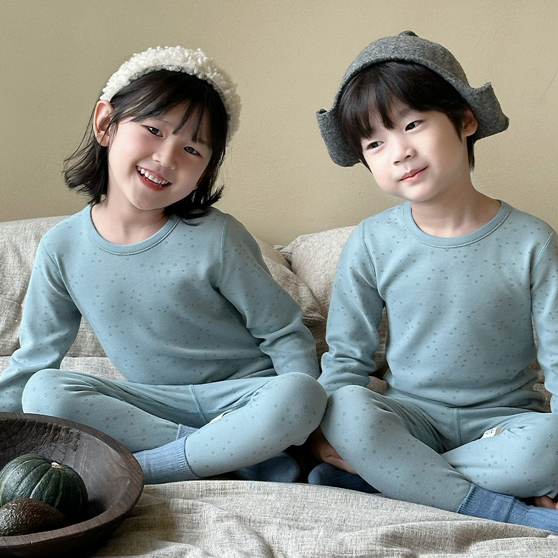 秋冬纯棉A类无骨秋衣秋裤280克重