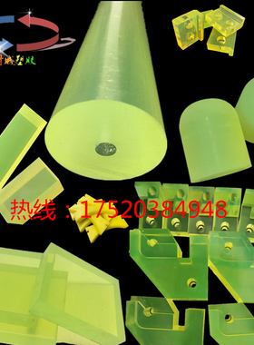 聚氨酯pu绿色方条2021优力胶棒耐磨牛筋管减震垫块圈加工定制东莞