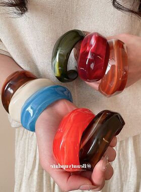 晕染日常小众手环亚克力批发百搭