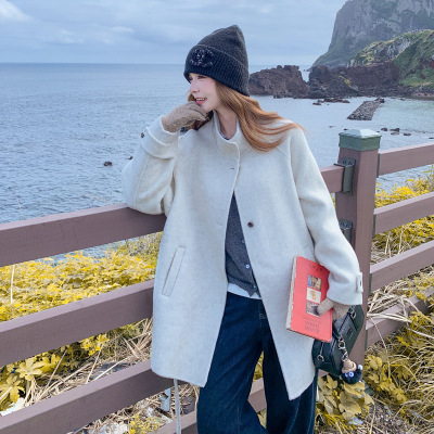 今年流行特惠实拍斗篷披肩双面羊绒大衣2025冬时髦小个子气质百搭