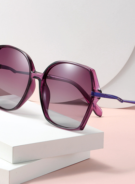 大脸偏光女士新款潮近视太阳眼镜