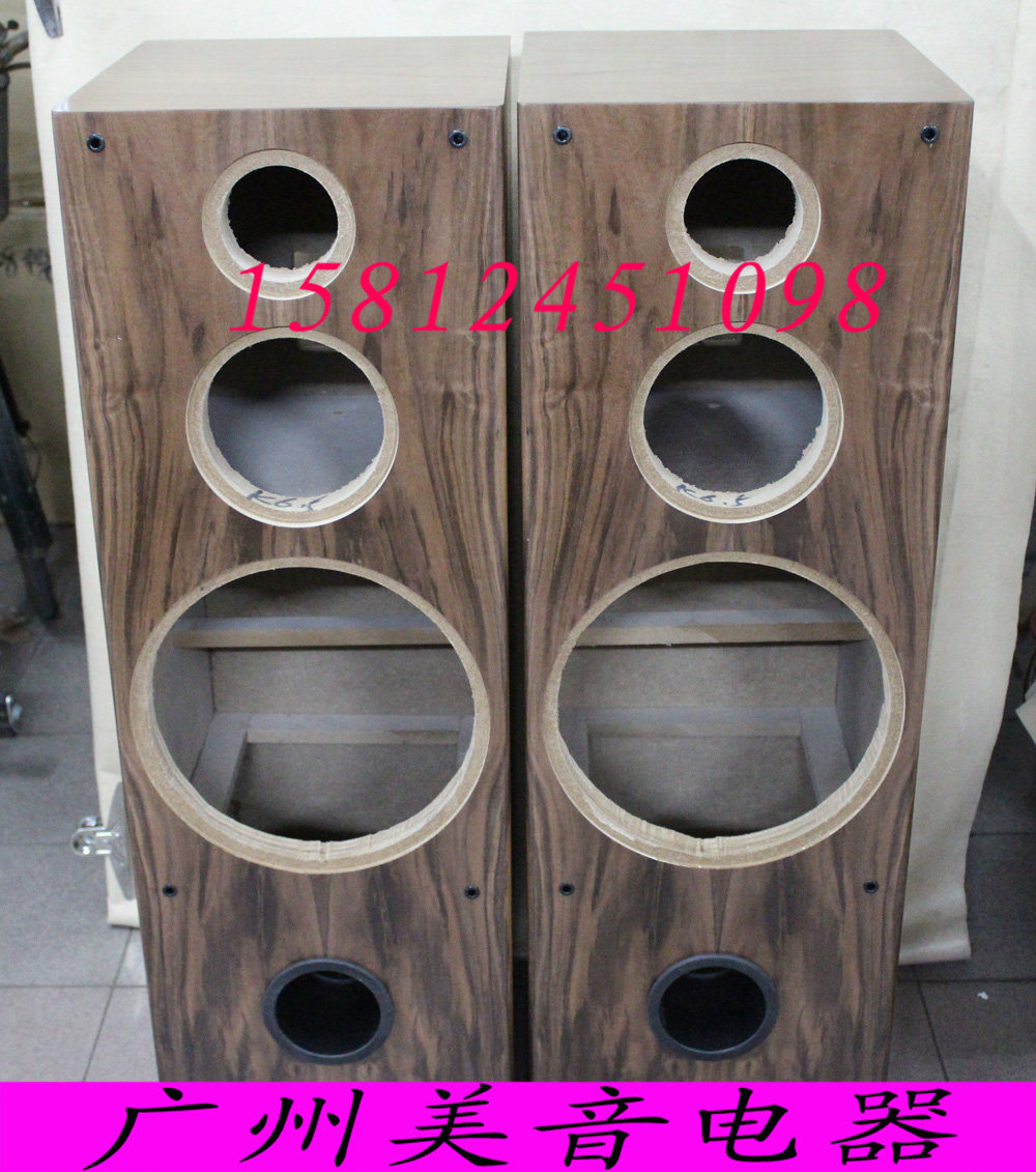 【广州惠威扬声器专卖店】惠威K12+K6.5+Q3落地DIY音箱空箱/对