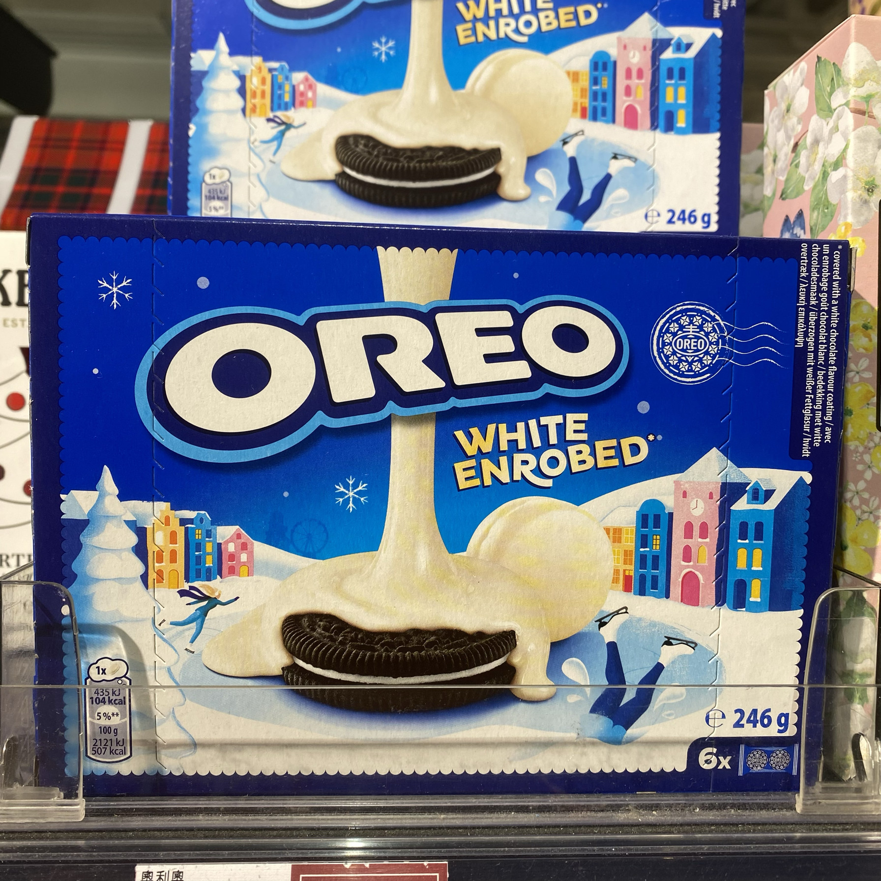 Oreo奥利奥荷兰牛奶白巧克力涂层夹心饼干WHITE ENROBED