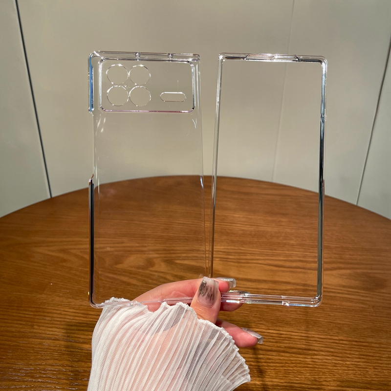 适用小米mixfold3手机壳新款透明手感折叠屏保护套MIXFold2不发黄超薄防摔外壳高级简约镜头精孔全包高透硬壳