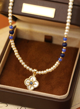 XKDDCT2025新中式碧玉毛衣链叠戴