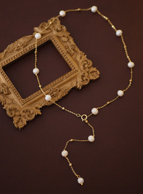 XKDDCT韩国风满天星珍珠项链女一