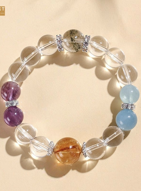 XKDDCT新款仿白多宝串珠手链女清